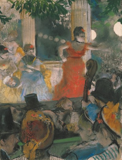 Café-konserten på Les Ambassadeurs av Edgar Degas