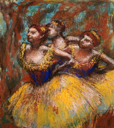 Tre dansare av Edgar Degas