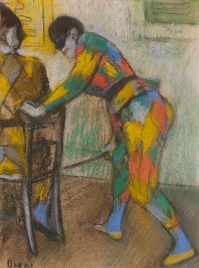 Två harlekiner av Edgar Degas