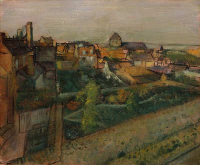 Utsikt över Saint-Valéry-sur-Somme, 1896-98 av Edgar Degas