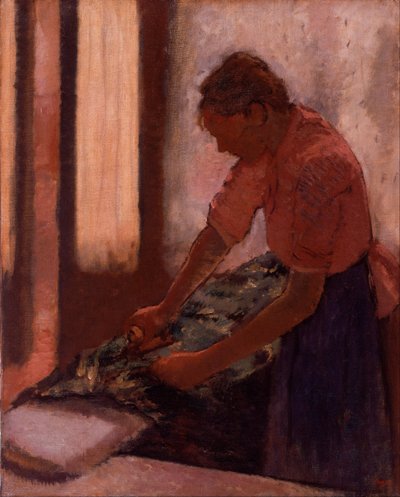 Kvinna som stryker av Edgar Degas