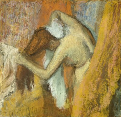 Kvinna vid hennes toalett av Edgar Degas