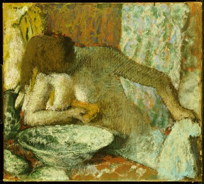Kvinna vid hennes toalett, c.1897 av Edgar Degas
