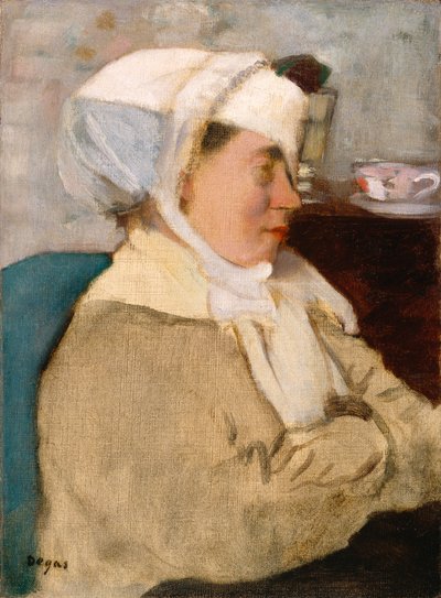 Kvinna med bandage, c.1872 av Edgar Degas