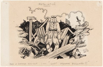Retaliation, Dan of Damage Dug-Out: God Punish England!!!, 1917 av Edgar Fryer