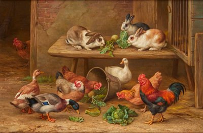 A Lucky Find (olja på duk) av Edgar Hunt