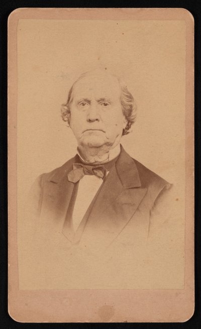 Porträtt av Ezra Bartlett French 1810-1880, före 1880. av Edgar J Pullman
