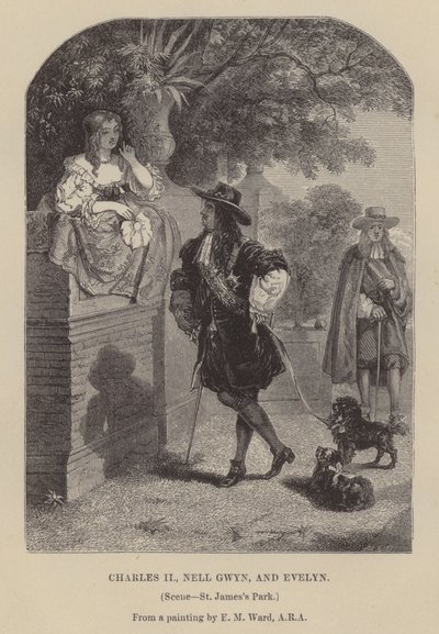 Charles II, Nell Gwyn och Evelyn, St James