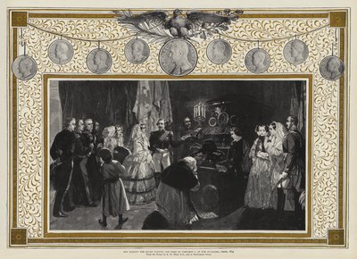 Hennes Majestät Drottningen besöker Napoleon I:s grav i Invalides, Paris, 1855 av Edgar Melville Ward