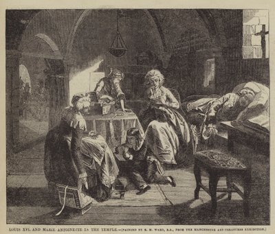 Ludvig XVI och Marie Antoinette i templet av Edgar Melville Ward