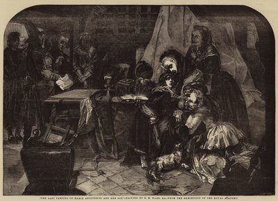 Marie Antoinettes och hennes sons sista avsked av Edgar Melville Ward