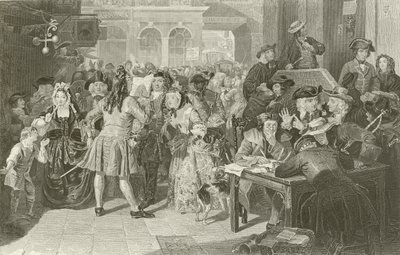 Söderhavsbubblan, London av Edgar Melville after Ward