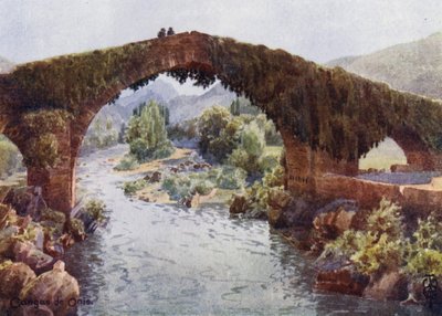 Norra Spanien: Bron över Sella (färgfoto) av Edgar T. A. Wigram