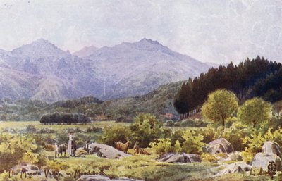 Norra Spanien: Masmadalen, nära Mondonedo (färg litho) av Edgar T. A. Wigram