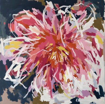 Livfull abstrakt blomning av Edie