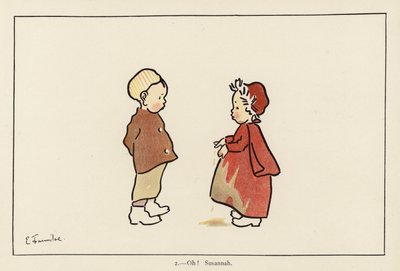 åh! Susannah (färg litho) av Edith Farmiloe