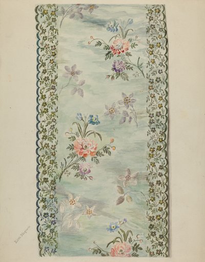 Broderad trimning av Edith Magnette
