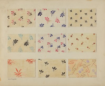 Tryckta Quiltlappar av Edith Magnette