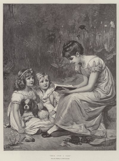 En gång i tiden (gravyr) av Edith Scannell