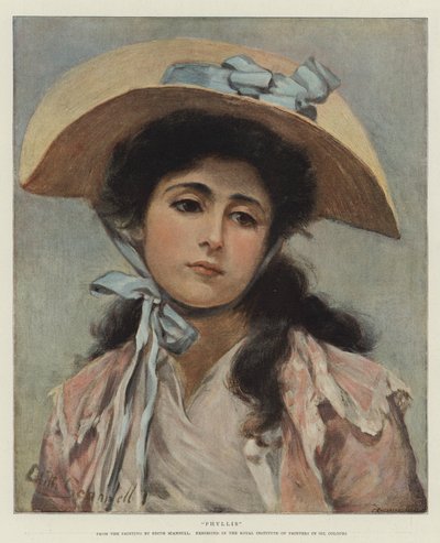Phyllis (chromolitho) av Edith Scannell
