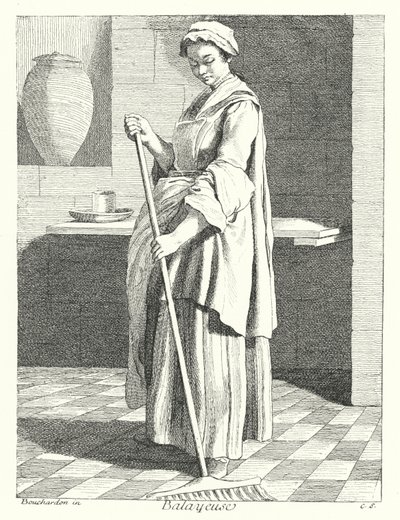 Sopmaskin (gravyr) av Edmé (after) Bouchardon
