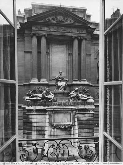 Utsikt över Fountain of the Four Seasons, centrala delen, rue de Grenelle, 1739-46 (detalj) (se även 346094, 346095, 346096, 346097) av Edmé Bouchardon