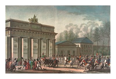 Fransmännens intåg i Berlin, 27 oktober 1806, c1850 av Edme Bovinet