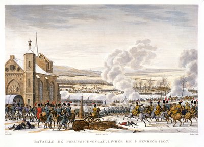 Slaget vid Eylau, Tyskland, 9 februari 1807 av Edme Bovinet