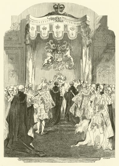 Chapter of the Order of the Garter, Windsor (gravyr) av Edmond (after) Morin