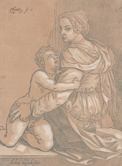 Jungfru och barn, ca. 1530. av Edmond Douet