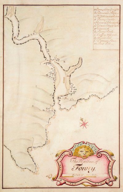 Hamnen i Fowey, Cornwall av Edmond Dummer