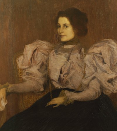 Porträtt av Madame Besnard, ca 1896 (olja på duk) av Edmond-François Aman-Jean