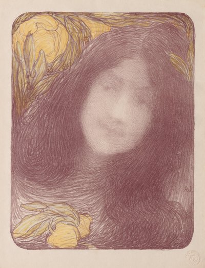 Under blommorna av Edmond-François Aman-Jean