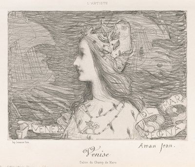 Venedig, 1892. av Edmond-François Aman-Jean