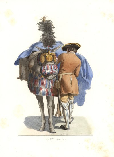 En ryttarbetjänt, Frankrike av Edmond Lechevallier Chevignard