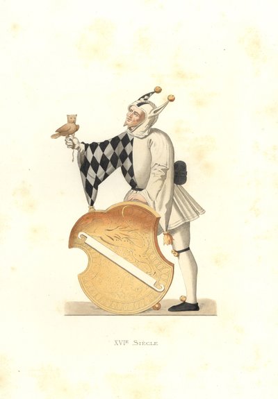 Bartklime Linck, schweizisk clown av Edmond Lechevallier Chevignard