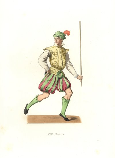 fransk lakej av Edmond Lechevallier Chevignard