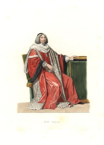 Jean-Antoine de Mesmes, Herre av Irval, greve av Avaux, från en målning av Philippe de Champaigne av Edmond Lechevallier Chevignard