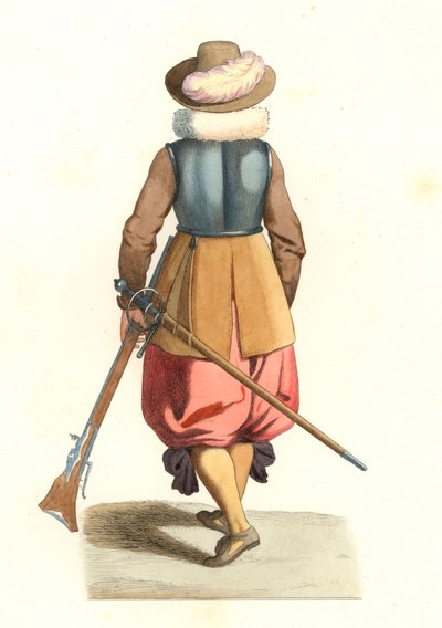 Musketör av Franska Flandern av Edmond Lechevallier Chevignard