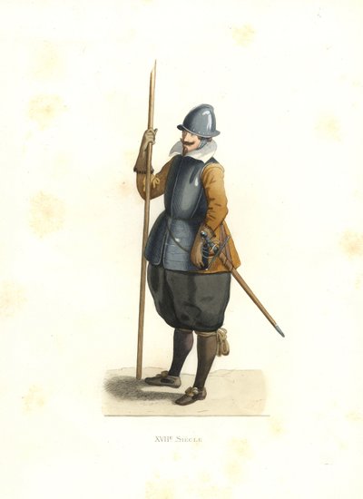 Pikeman, Franska Flandern av Edmond Lechevallier Chevignard