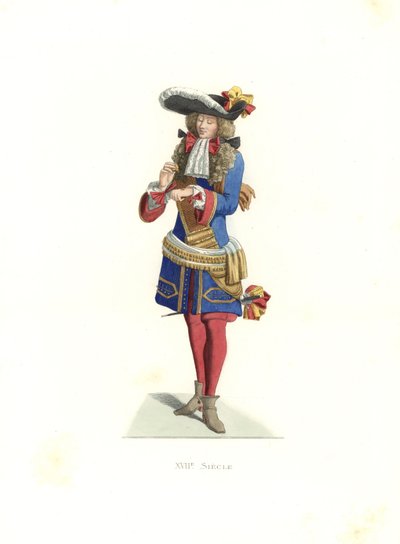 Kunglig officer, Frankrike av Edmond Lechevallier Chevignard