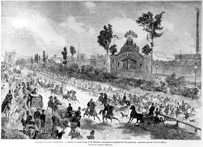 Workshops av Eugene Delessert, General Director of Public Celebrations, från Le Monde Illustre, augusti 1861 av Edmond Morin