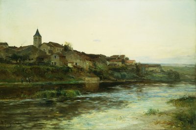 En fransk flodstad av Edmond Petitjean