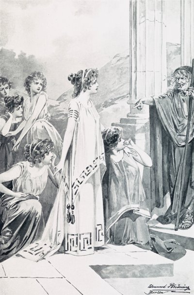 Illustration för Goethes Faust av Edmund Bruning