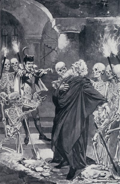Illustration för Goethes Faust av Edmund Bruning