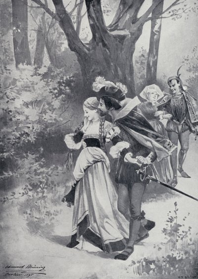 Illustration för Goethes Faust av Edmund Bruning