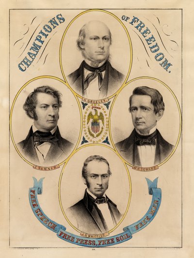 Mästare av frihet, yttrandefrihet, fri press, fri jord, fria män av Edmund Burke Kellogg