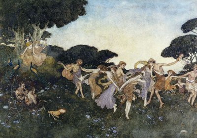 Scen ur Stormen av Edmund Dulac