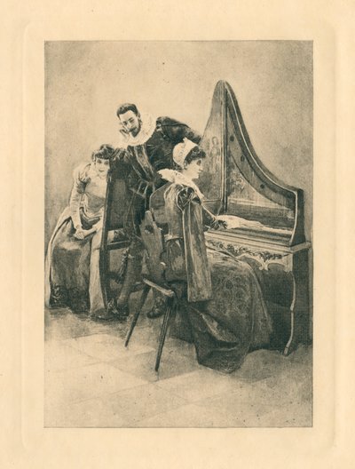 För Elizabethan Songs in Honour of Love and Beauty (litografi) av Edmund Henry Garrett