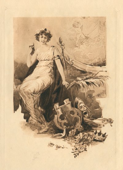 För Elizabethan Songs in Honour of Love and Beauty (litografi) av Edmund Henry Garrett